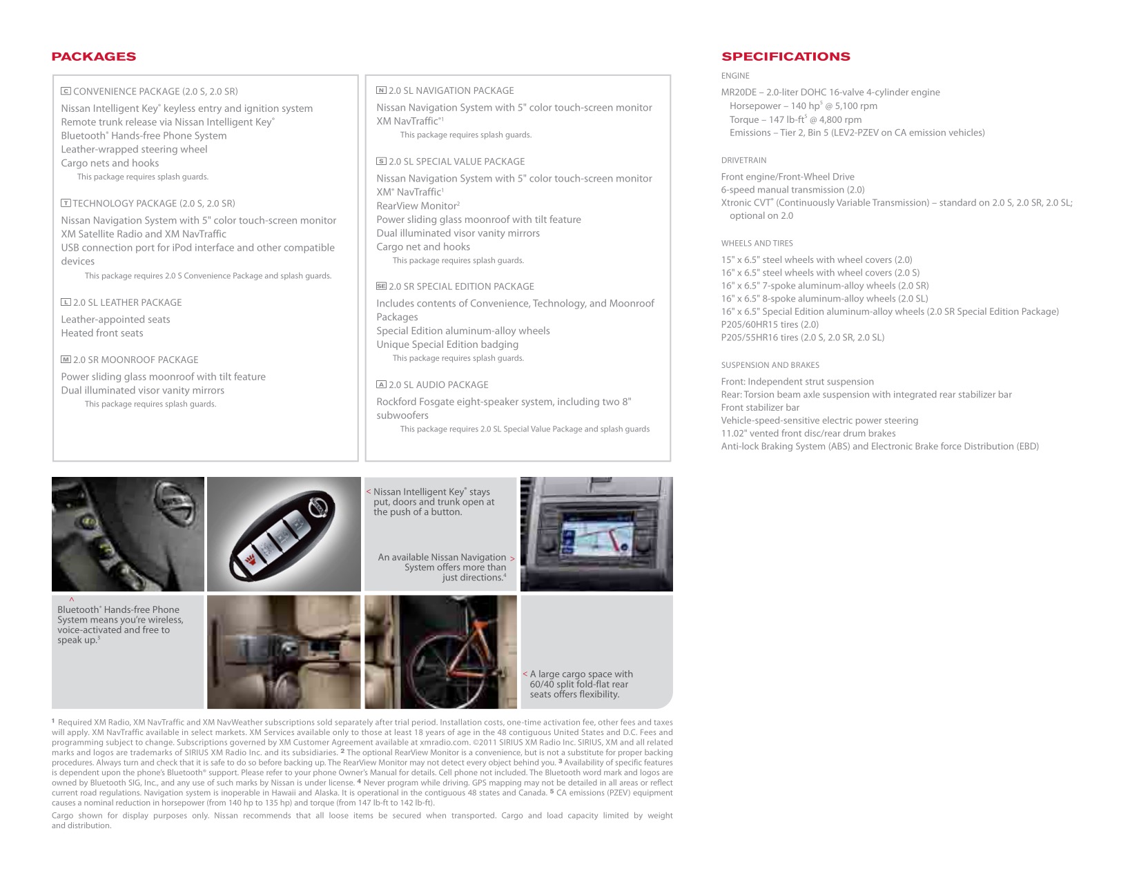 2012 Nissan Sentra Brochure Page 5